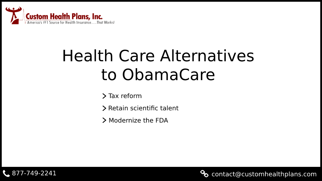Health Care Alternatives to ObamaCare checklist